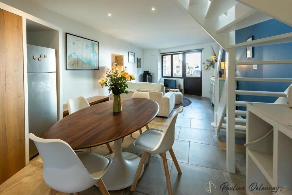 Ty Ar Mor Maison De La Mer, A 40 M De La Plage Saint-Michel-en-Greve Bagian luar foto