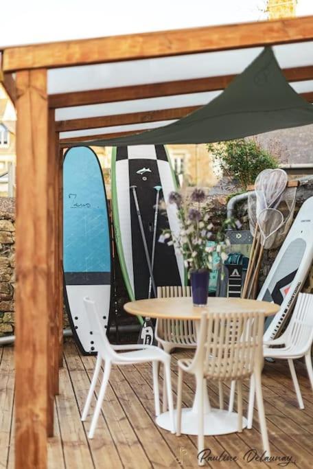 Ty Ar Mor Maison De La Mer, A 40 M De La Plage Saint-Michel-en-Greve Bagian luar foto