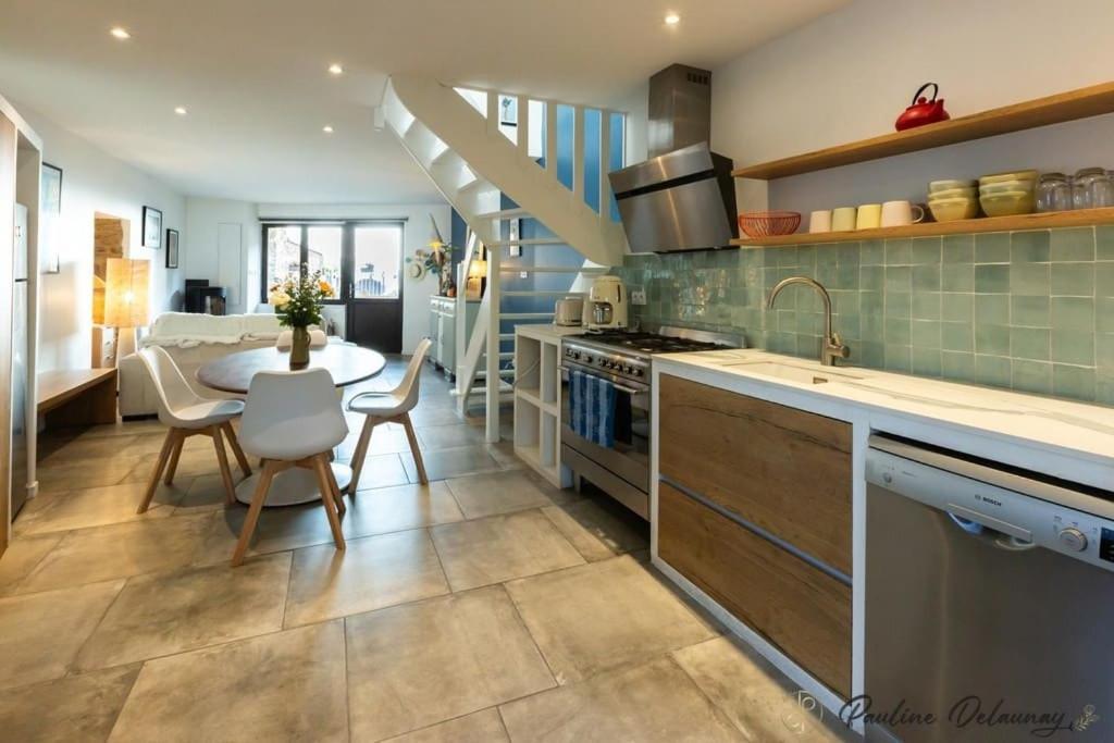 Ty Ar Mor Maison De La Mer, A 40 M De La Plage Saint-Michel-en-Greve Bagian luar foto