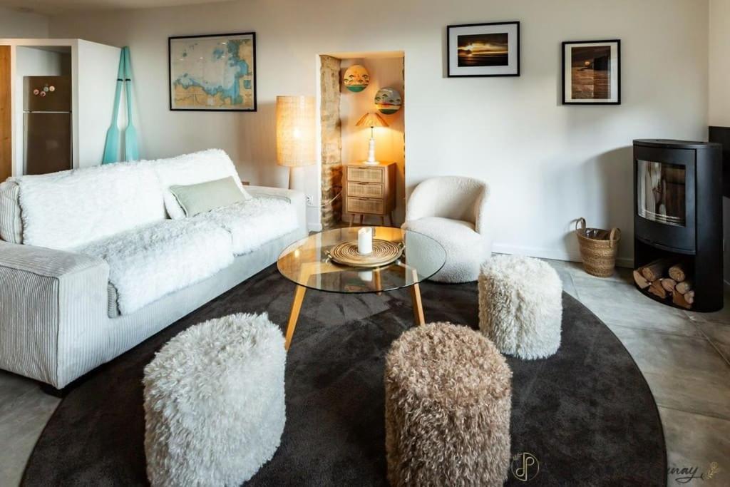 Ty Ar Mor Maison De La Mer, A 40 M De La Plage Saint-Michel-en-Greve Bagian luar foto